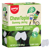 Amos Coconut Gummy Jerky ChewTopia – Végétalien – 8,47 oz/paquet